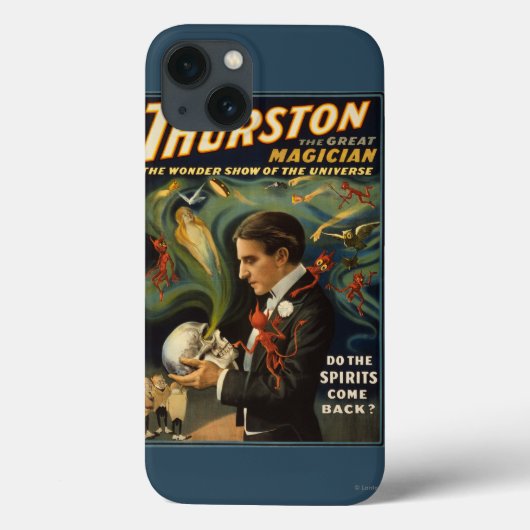 Thurstonスカルを魔法握っているすばらしい手品師 Case-Mate iPhoneケース (裏面)