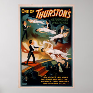 THURSTONマジシャンイリュシオニストVAUDEVILLEポスター ポスター