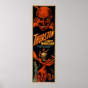 THURSTONマジシャンイリュシオニストVAUDEVILLEポスター ポスター