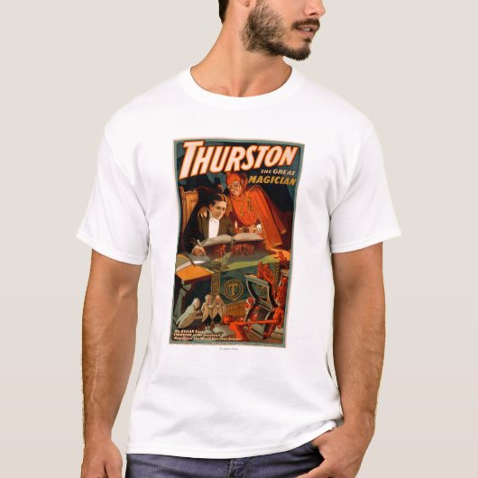 Thurston悪魔の魔法のすばらしい手品師 Tシャツ (正面)