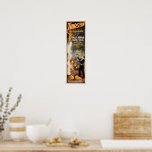 THURSTON有名マジシャンイーストインディアンロープトリック ポスター (キッチン)