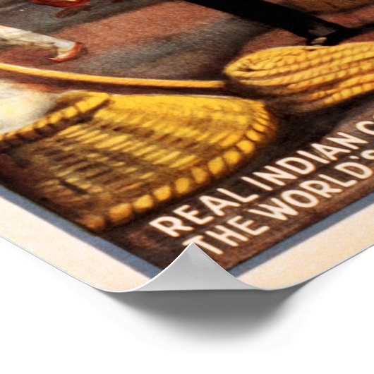 THURSTON有名マジシャンイーストインディアンロープトリック ポスター (角)