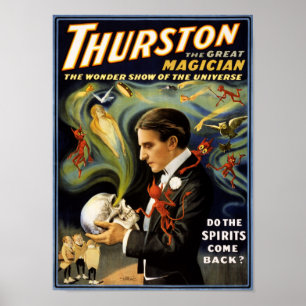 Thurston素晴らしい手品師の1915年のヴィンテージポスター ポスター