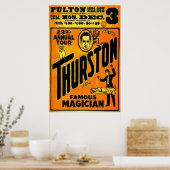 Thurston、有名なマジシャン23回目の年間ツアー。 ポスター (キッチン)