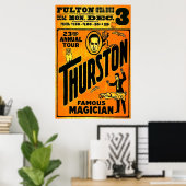 Thurston、有名なマジシャン23回目の年間ツアー。 ポスター (ホームオフィス)