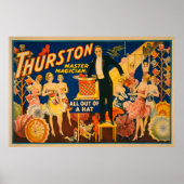 Thurston, Master Magician "Out of a Hat"魔法 ポスター (正面)