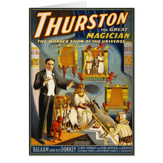 Thurston the great magician 1914 Vintage Poster (正面)