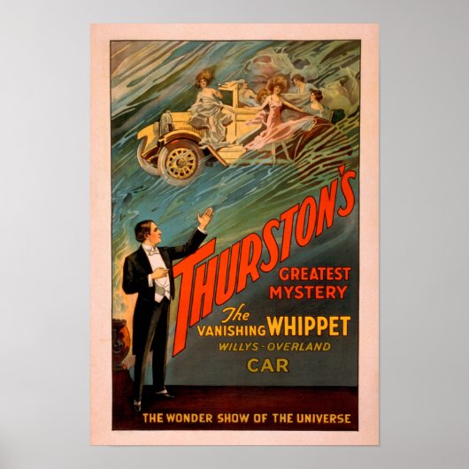 Thurston's Vanishing Wippet Willys-Overland ポスター (正面)