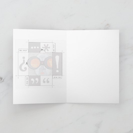 THX Uの挨拶状 カード (内部)