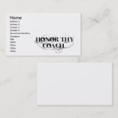 Thyコーチに名誉を与えて下さい 名刺 (正面/裏面)