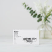 Thyコーチに名誉を与えて下さい 名刺 (スタンド正面)