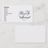 Thyネイルアーチストを愛して下さい 名刺 (正面/裏面)