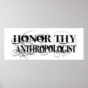 Thy人類学者に名誉を与えて下さい ポスター