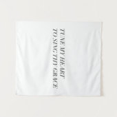 Thy優美を歌うために私のハートを調整して下さい タペストリー (正面(横))