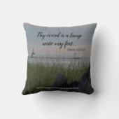 Thy単語は私の足にランプです クッション (裏面)