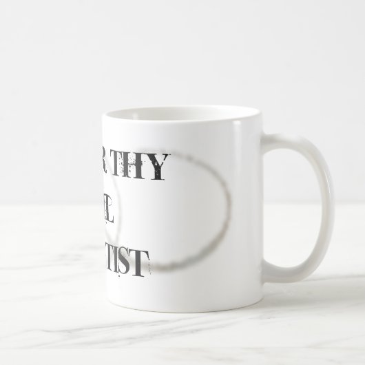 Thy土の科学者に名誉を与えて下さい コーヒーマグカップ (右)