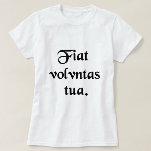 Thy意志を許可して下さい Tシャツ (デザイン正面)