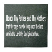 Thy父およびThy母に名誉を与えて下さい タイル (正面)