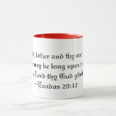 Thy父母のマグに名誉を与えて下さい マグカップ (中央)