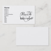 Thy美容師を愛して下さい 名刺 (正面/裏面)