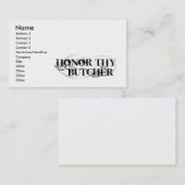 Thy肉屋に名誉を与えて下さい 名刺 (正面/裏面)