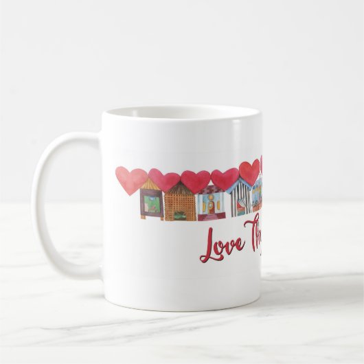 Thy隣人を愛して下さい コーヒーマグカップ (左)