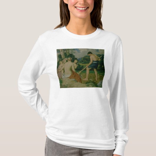 thy額の汗によって tシャツ (正面)