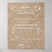 Thy Faithfulnes Burlap素晴らしデジタルアートポスター ポスター (正面)