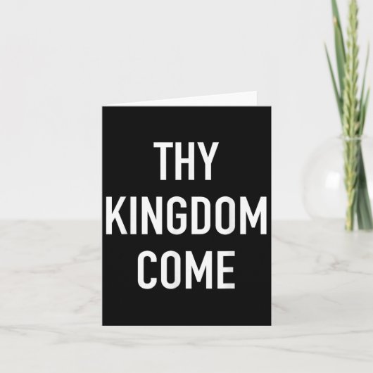 Thy Kingdom -来 Christian Life Bible Faith Quot カード (正面)