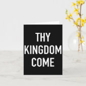 Thy Kingdom -来 Christian Life Bible Faith Quot カード (黄色い花)