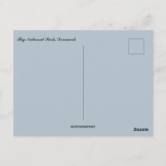 Thy National Park in Denmark ポストカード (裏面)