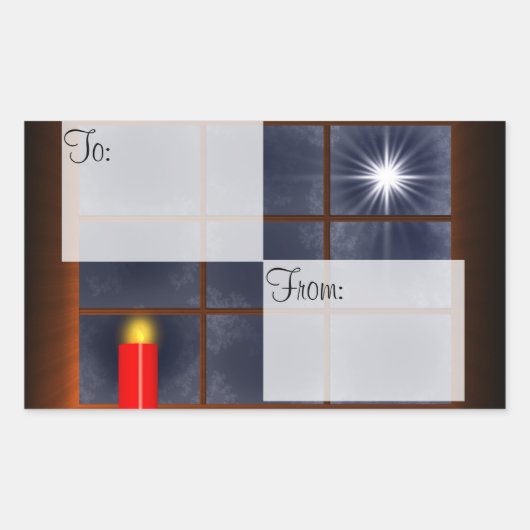 Thy Perfect Light Giftラベル 長方形シール (正面)