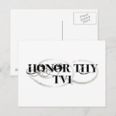 Thy TVIを受賞 ポストカード (正面/裏面)