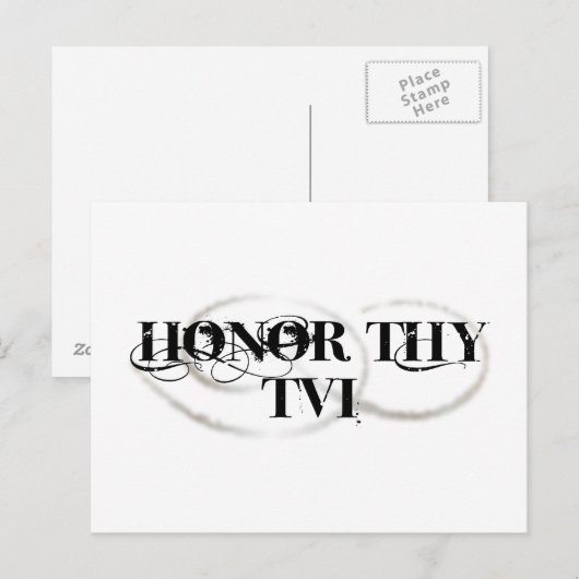 Thy TVIを受賞 ポストカード (正面/裏面)