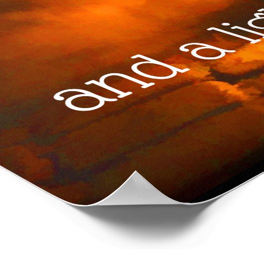 Thy word is a lamp unto my feet Inspirational ポスター (角)