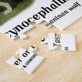 Thylacinusのcynocephalus (タスマニアトラかオオカミ) ジグソーパズル (側面)