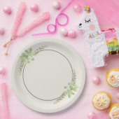 Thyme & Basil Mimosa Party Paper Plate ペーパープレート (パーティー)