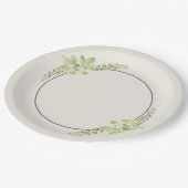 Thyme & Basil Mimosa Party Paper Plate ペーパープレート (アングル)