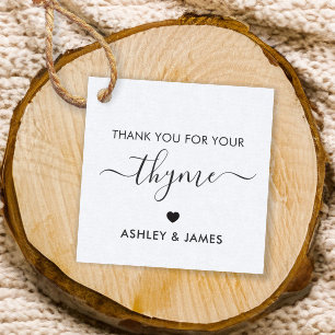 Thyme Giftラベル、ハーブ フェイバータグ