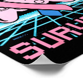 Thyroid Cancer Awareness Boss Fight Survivor Gamer ポスター (角)