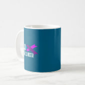 Thyroid Cancer Awareness Retro Thyroid Cancer Surv コーヒーマグカップ (正面左)