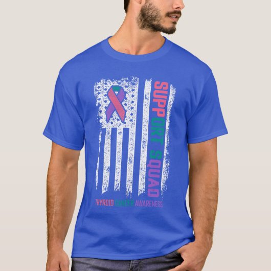 Thyroid Shirts Support Squad Thyroid Awareness Tシャツ (正面)