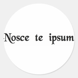thyself.を知って下さい ラウンドシール