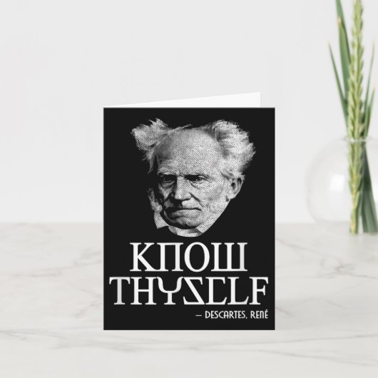 Thyself Socartes Descartes Schopenhauer Philoを知る カード (正面)