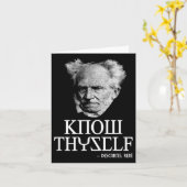 Thyself Socartes Descartes Schopenhauer Philoを知る カード (黄色い花)