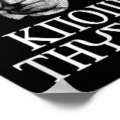 Thyself Socartes Descartes Schopenhauer Philoを知る ポスター (角)