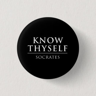 Thyself - Socrates --を知って下さい 缶バッジ