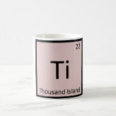 Ti - サウザンアイランド 化学周期表 コーヒーマグカップ (中央)