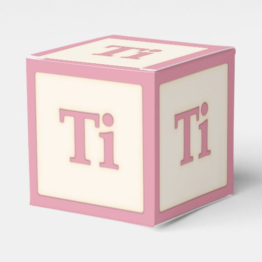 "Ti"ソルフェッジョミュージカルベビーブロックピンク フェイバーボックス (正面サイド)