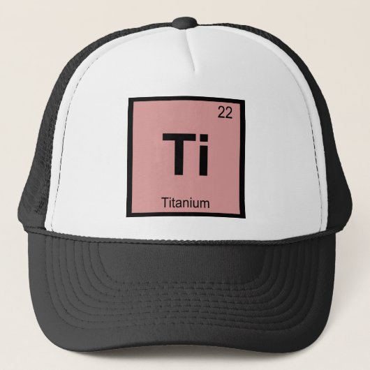 Ti - チタン 化学 周期表 シンボル キャップ (正面)